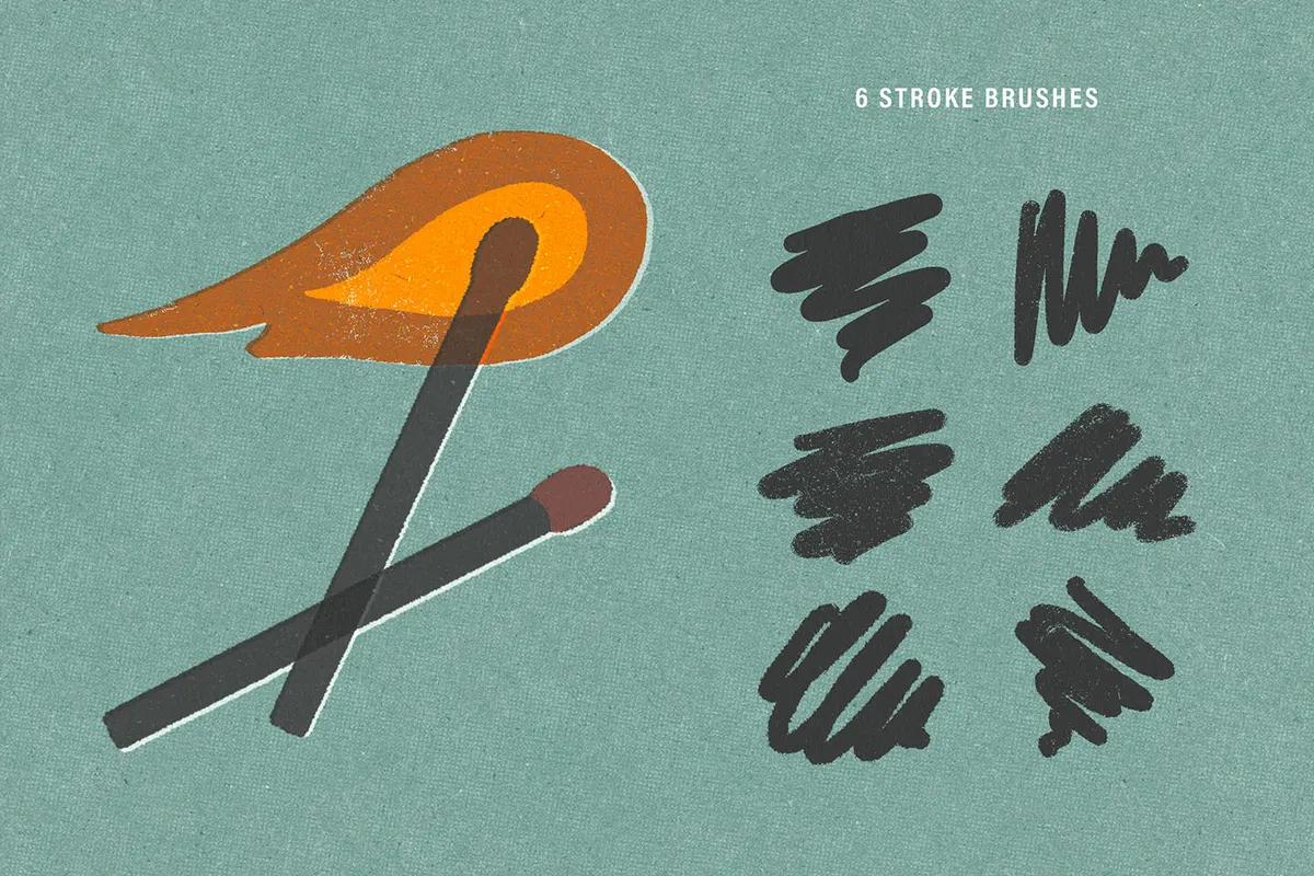 Printing Press Procreate Brushes