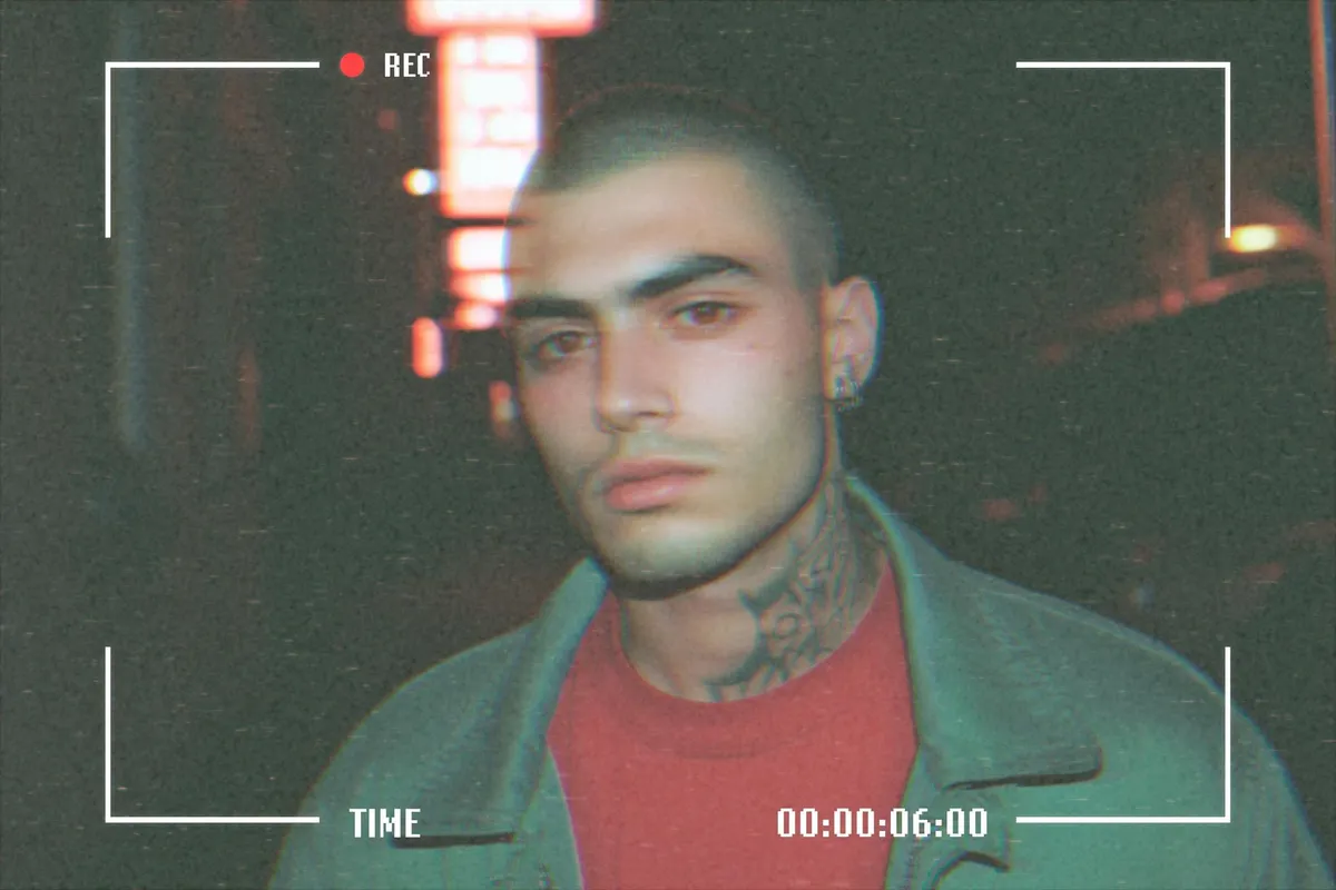 Old VHS Tape Photo Effect