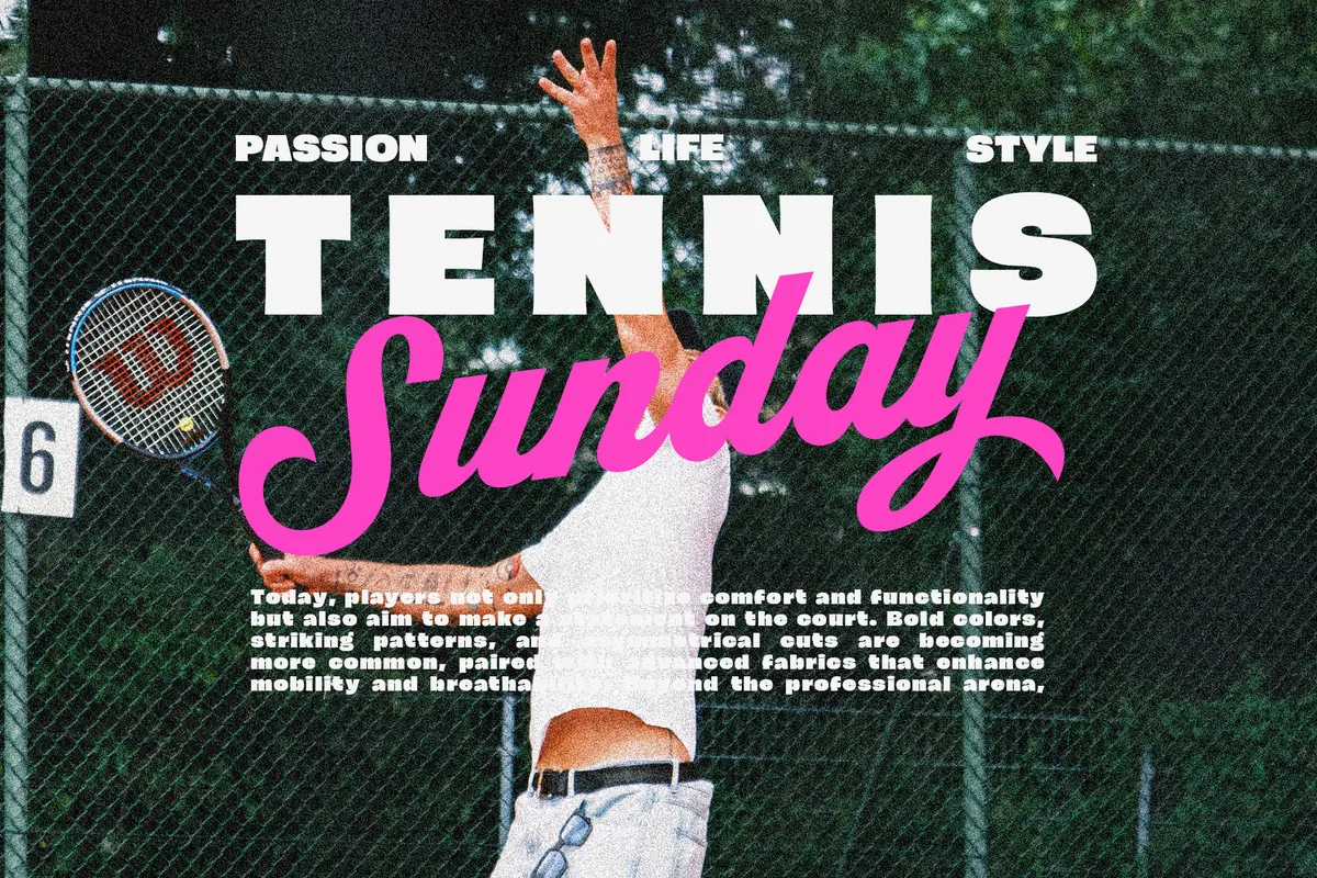 Nineties Party Club - Retro Bold Sans & Script Font Duo