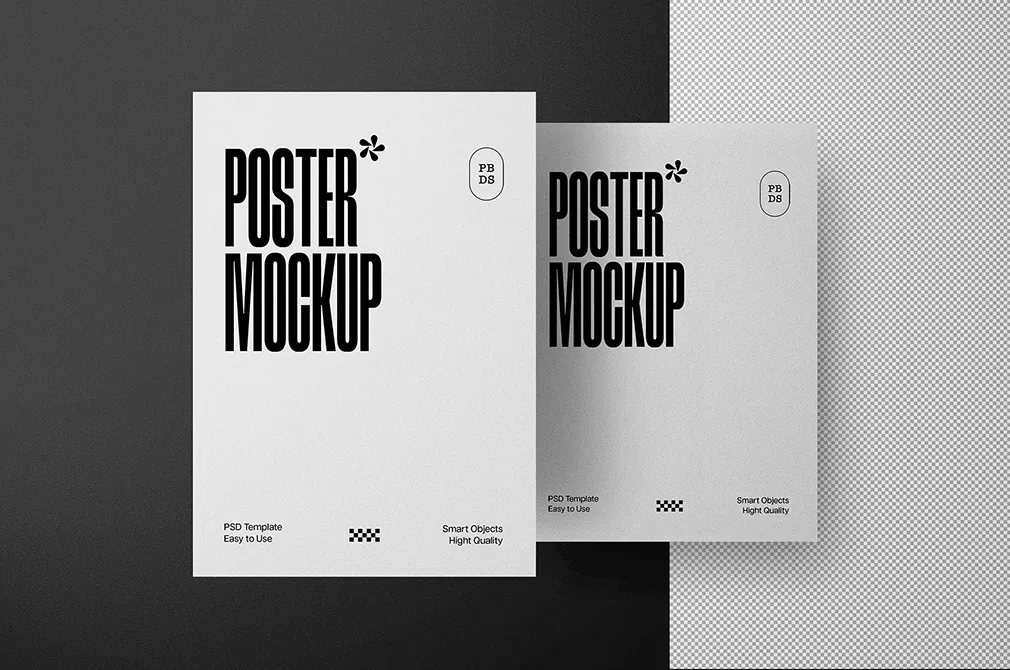 Realistic Posters Mockup