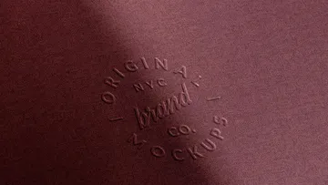 Textile Embossing Logo Mockup