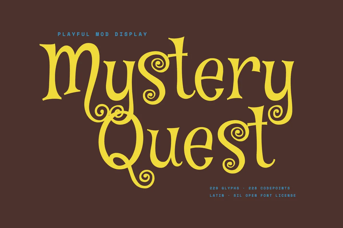 Mystery Quest - Free Retro Cartoon Display Font