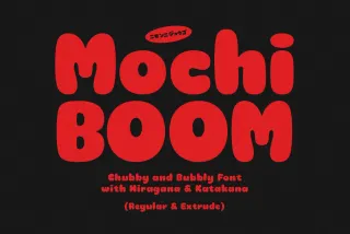 Mochi Boom - Playful Bubbly Font