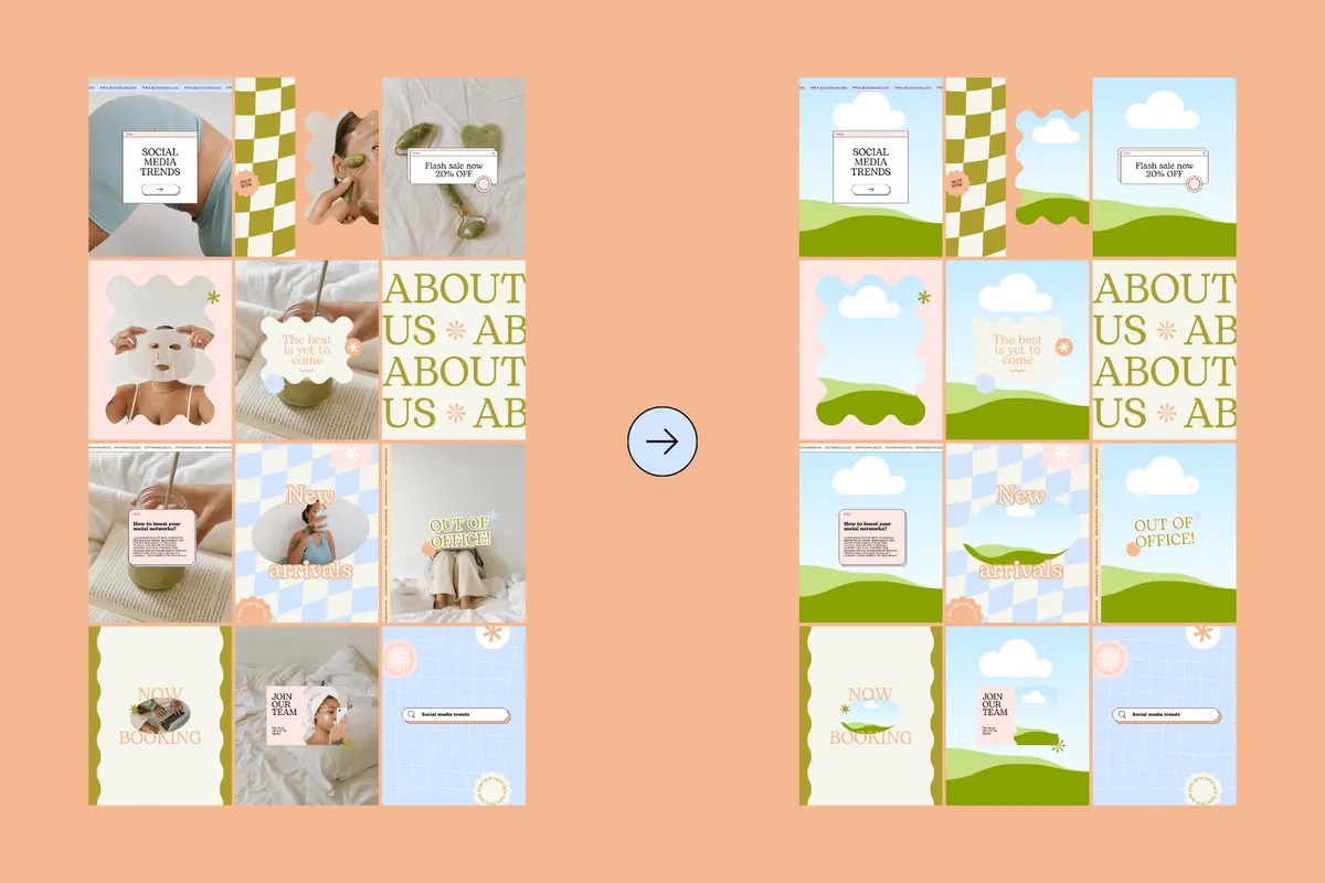 Aesthetic Instagram Template Kit