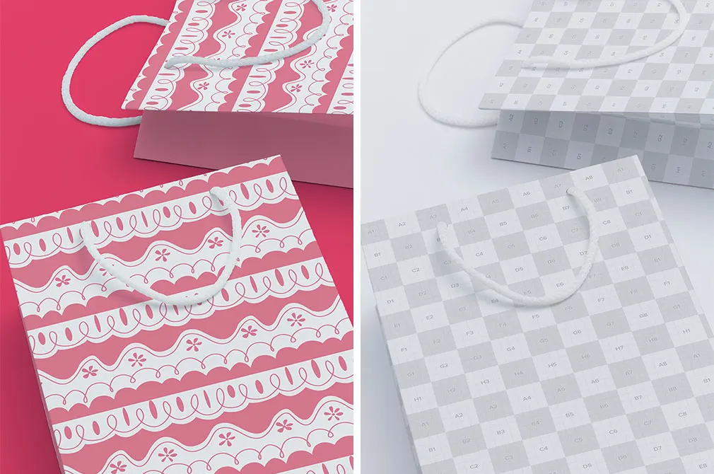 Shopping Bag Mockups Set
