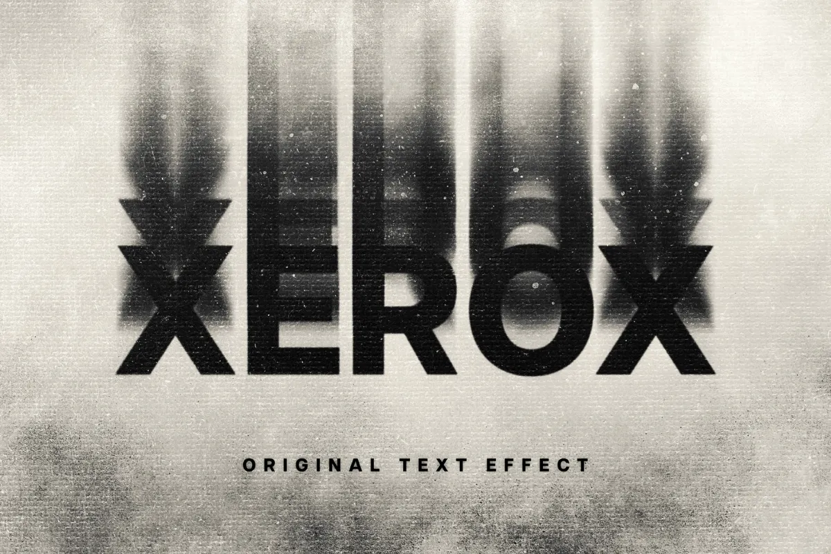 Xerox Text Effect