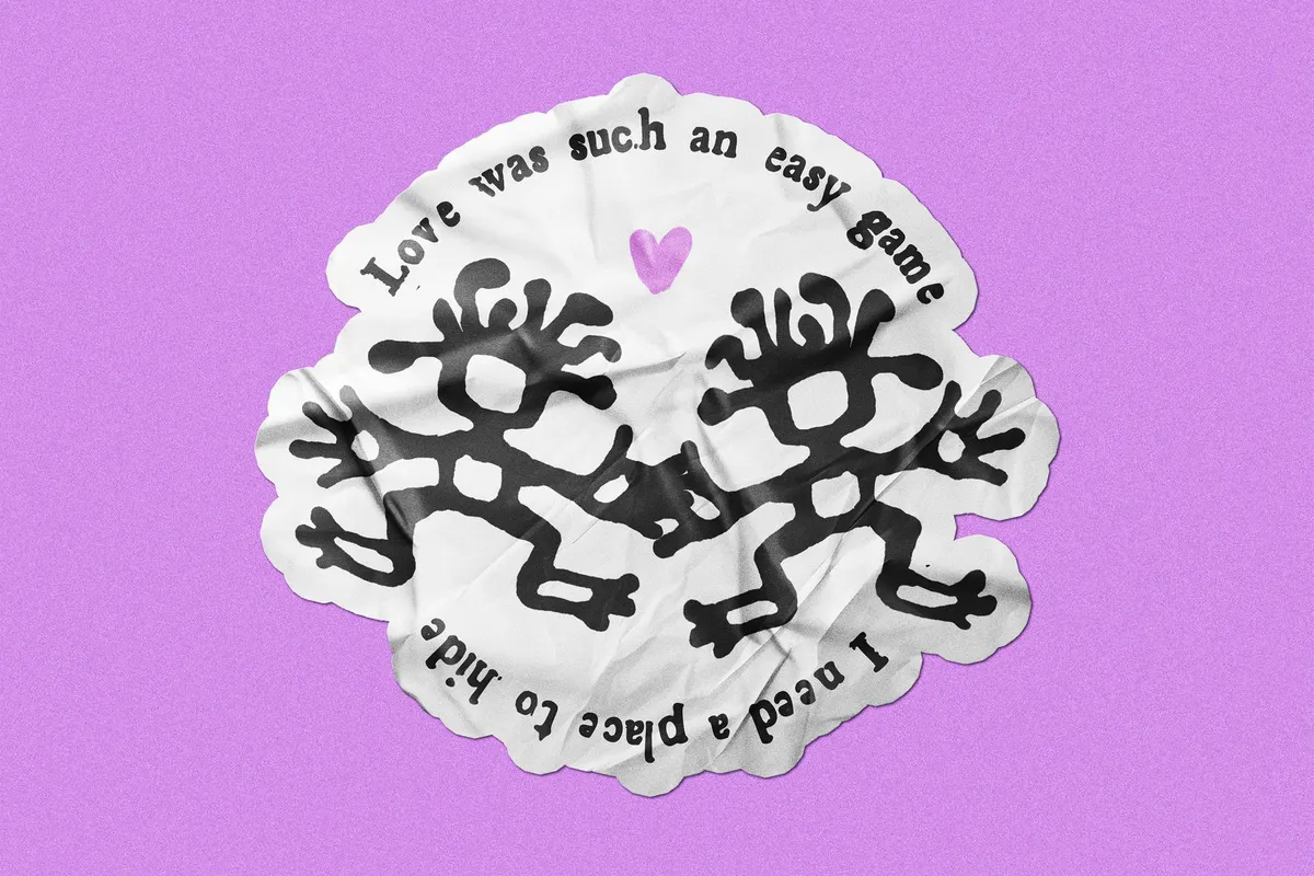 Wrinkled Sticker Mockup