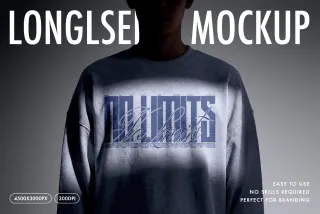 Front Print Longsleeve Mockup
