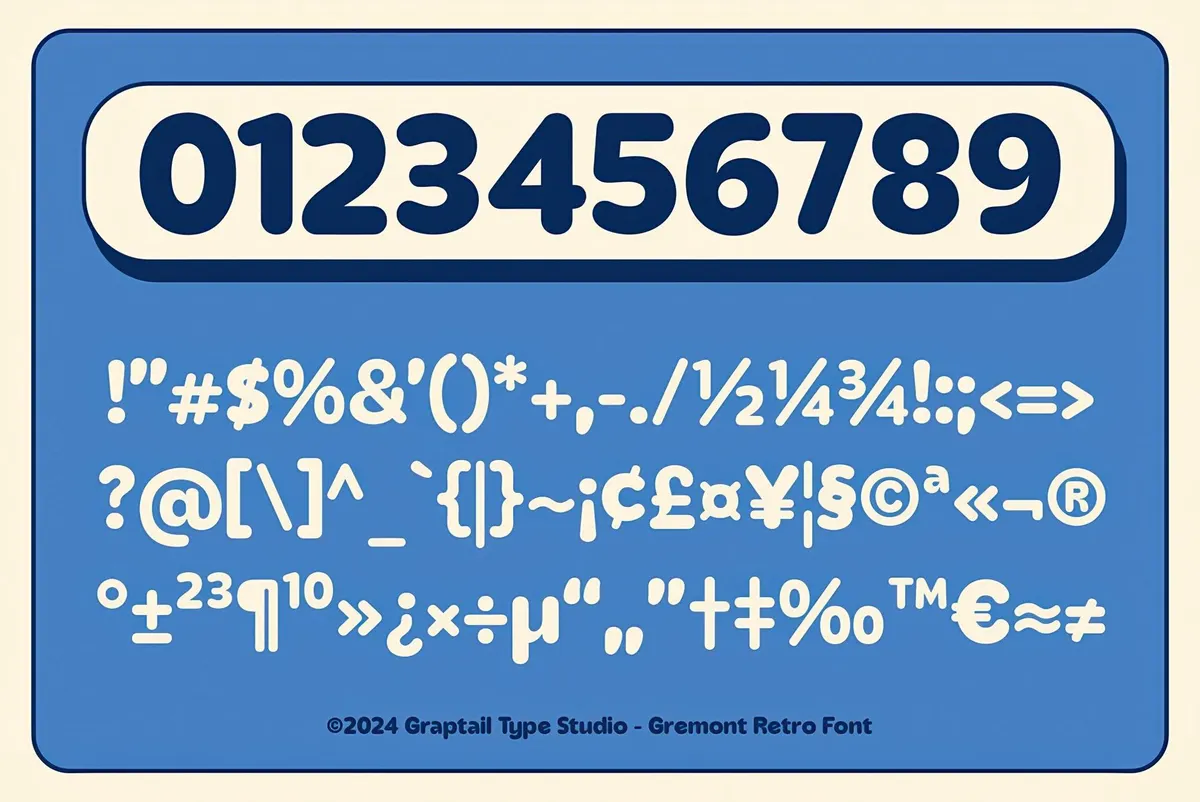 Gremont — Rounded Font