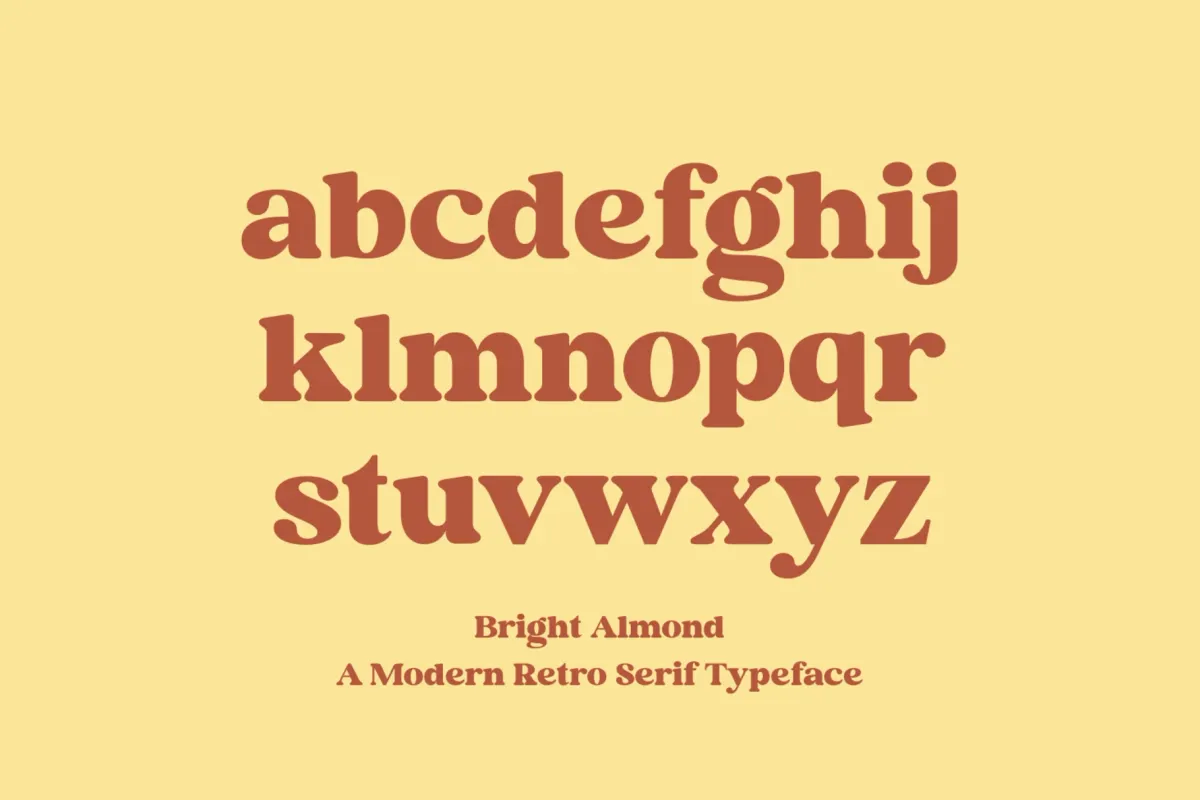 Bright Almond - Modern Retro Serif Font