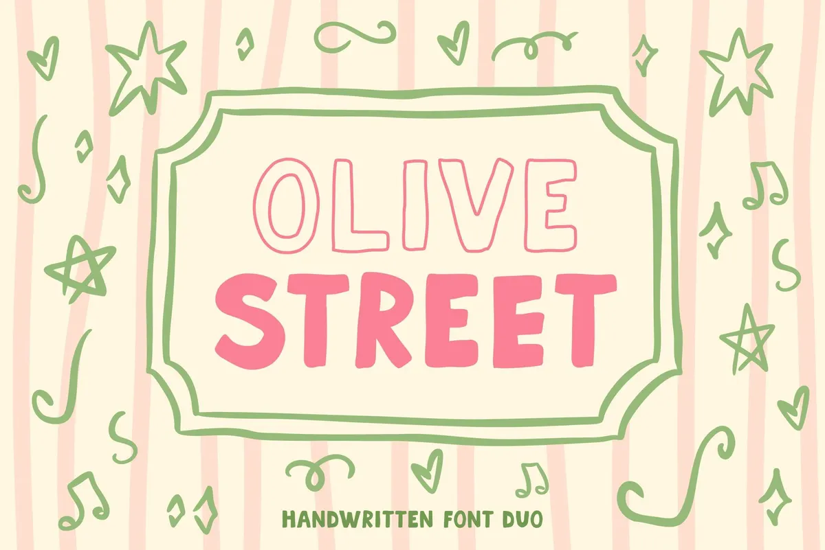 Olive Street Font Duo