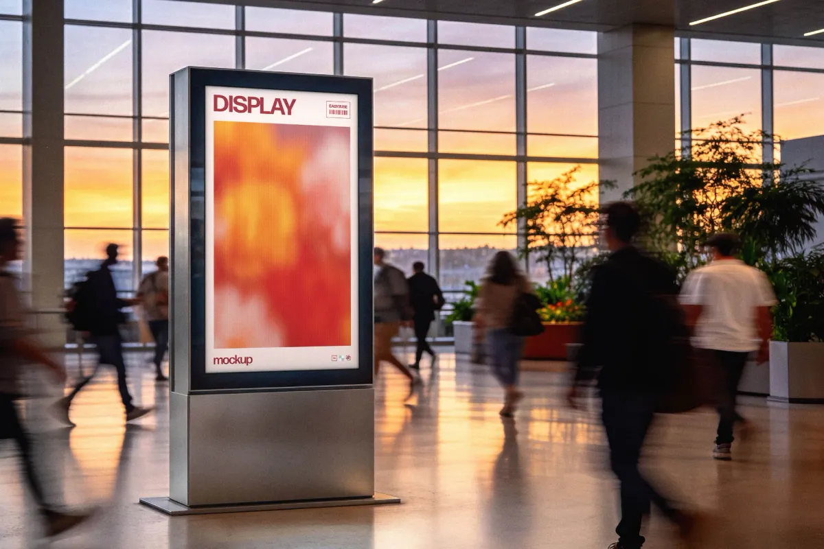 Airport Digital Display Mockup