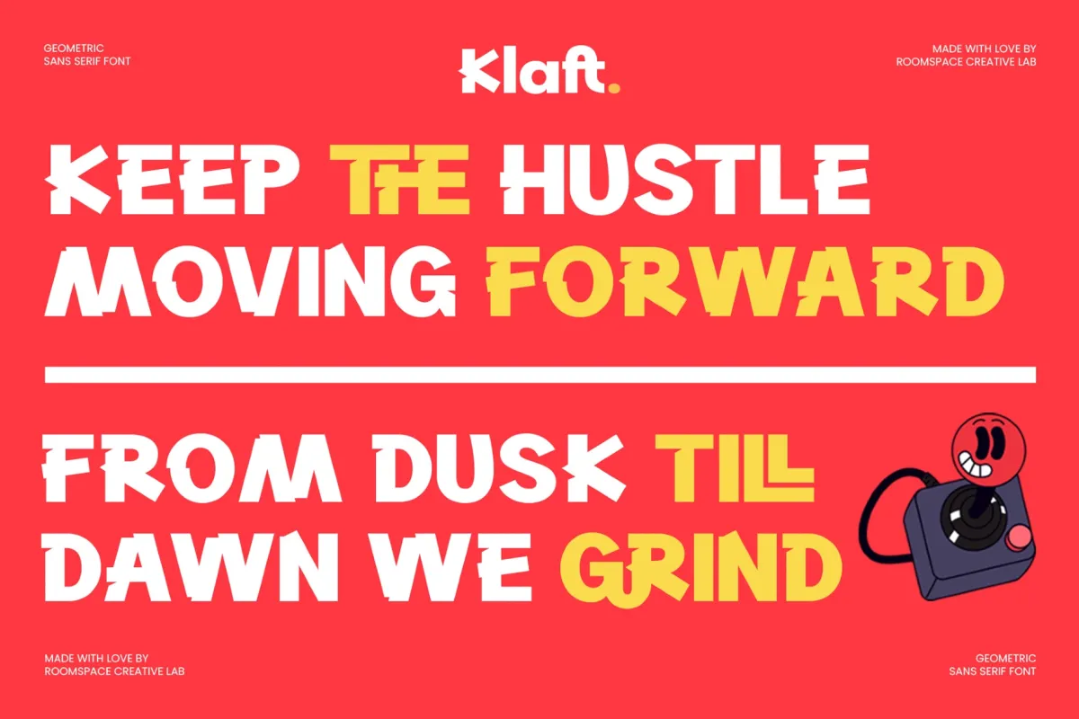 Klaft – Modern Geometric Bold Sans Font