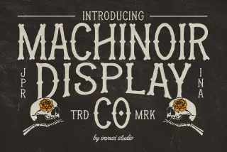 Machinoir – Vintage Display Font