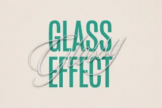 Glass Chrome Text & Logo Effect