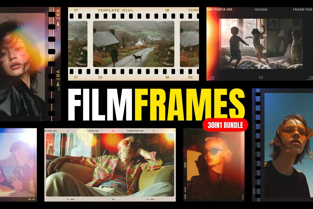 Retro Film Frames Bundle