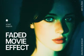 Faded Movie Photo Template