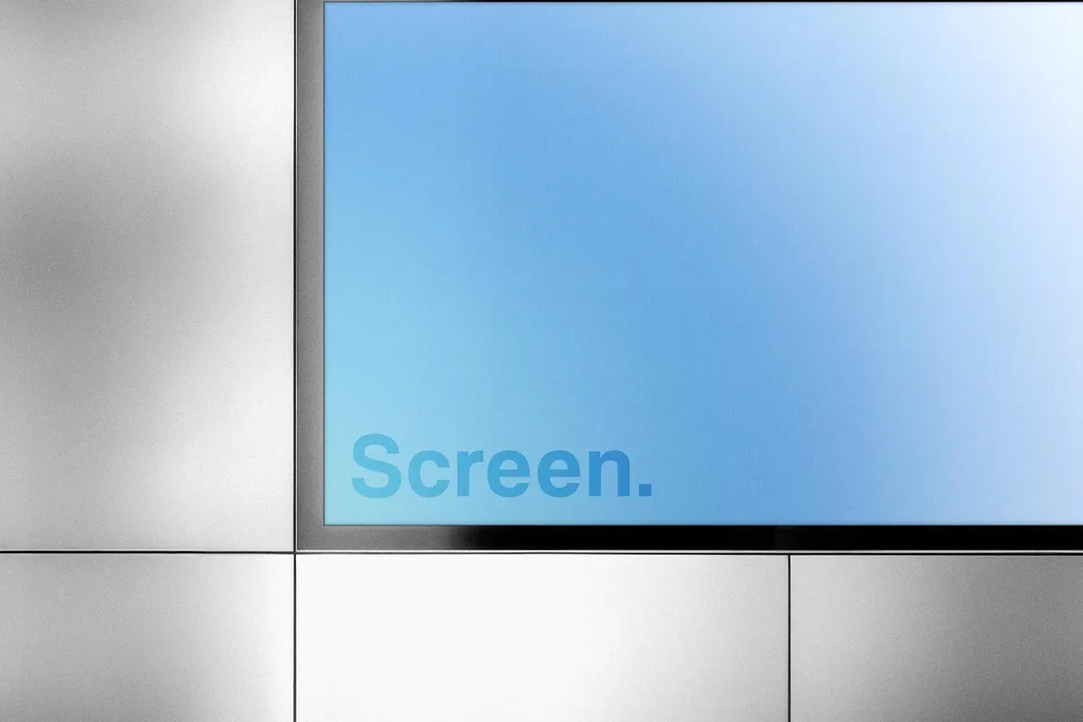 Metal Panels Screen Mockup