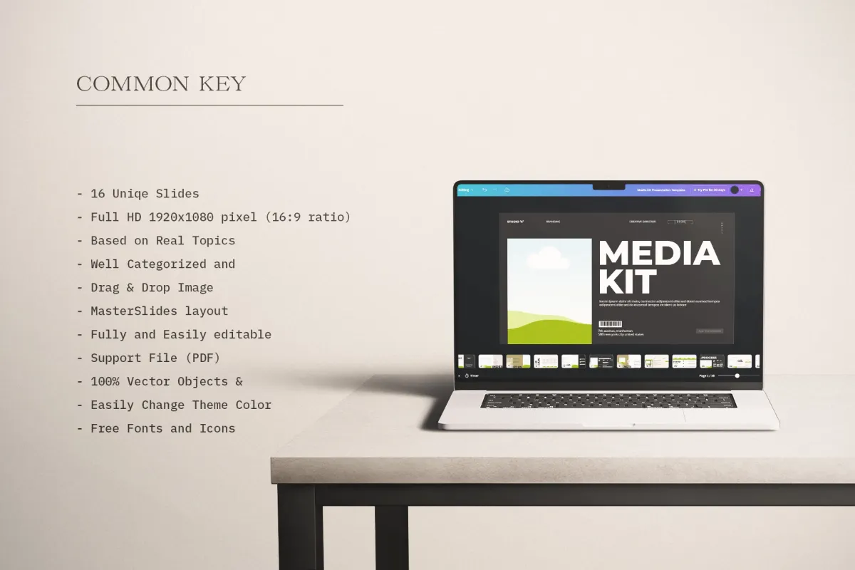 Brand Media Kit Presentation Template