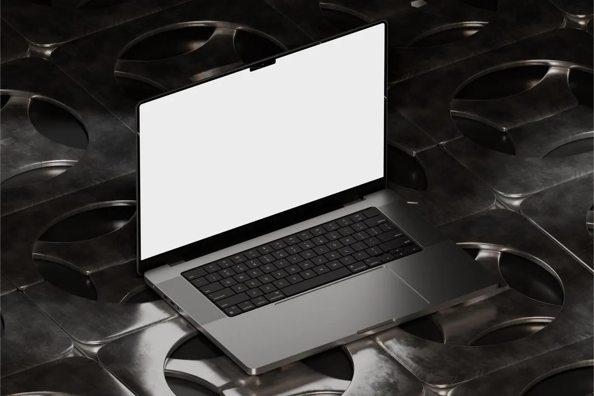 Industrial Macbook Pro Mockup