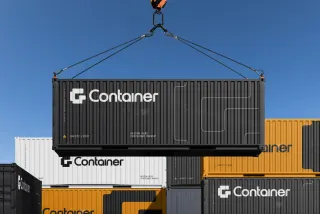 Shipping Container Mockup