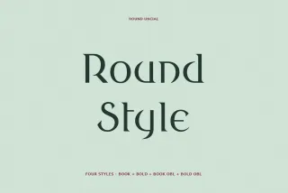 Round Style Fantasy Typeface