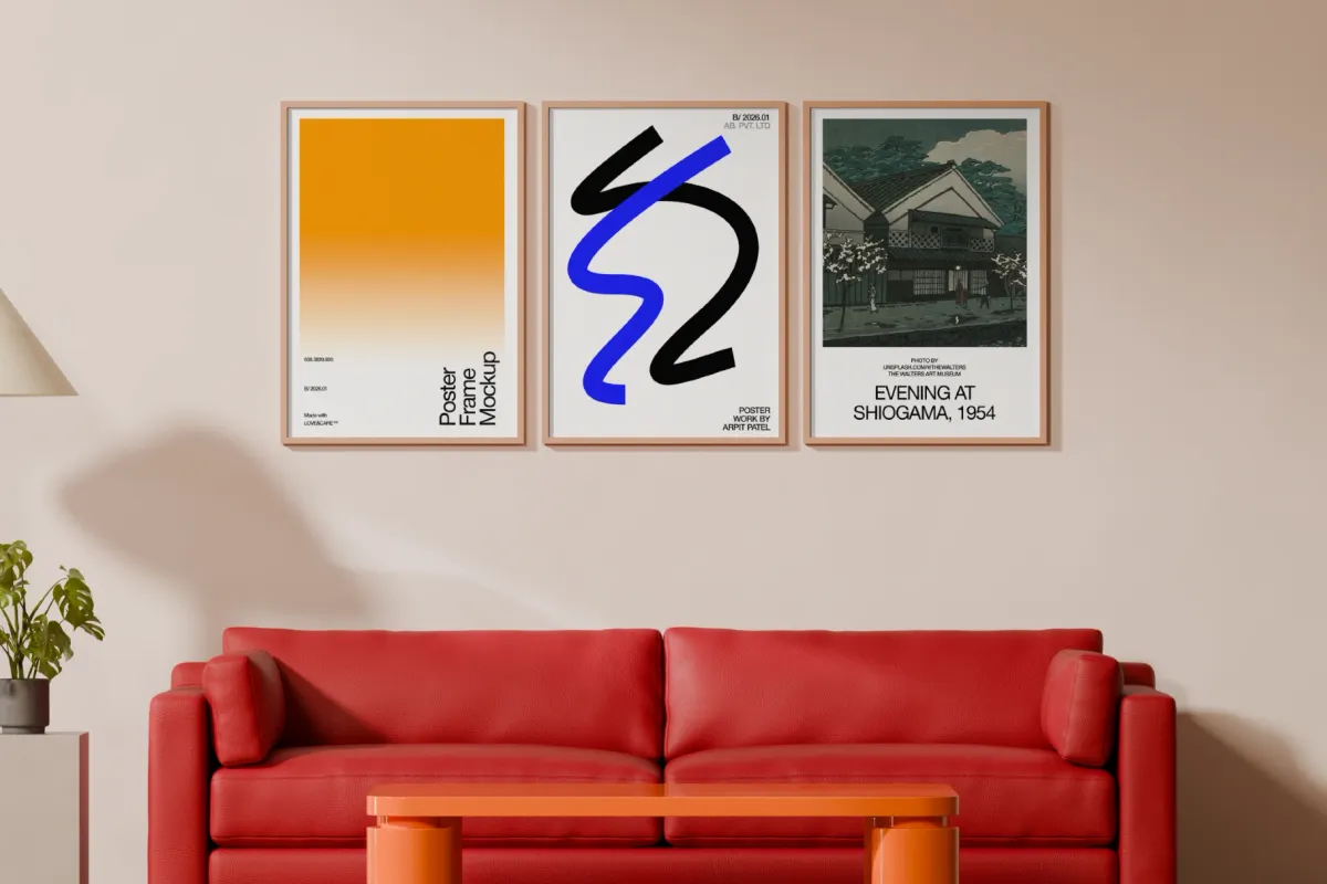 A3 Poster Frame Mockup