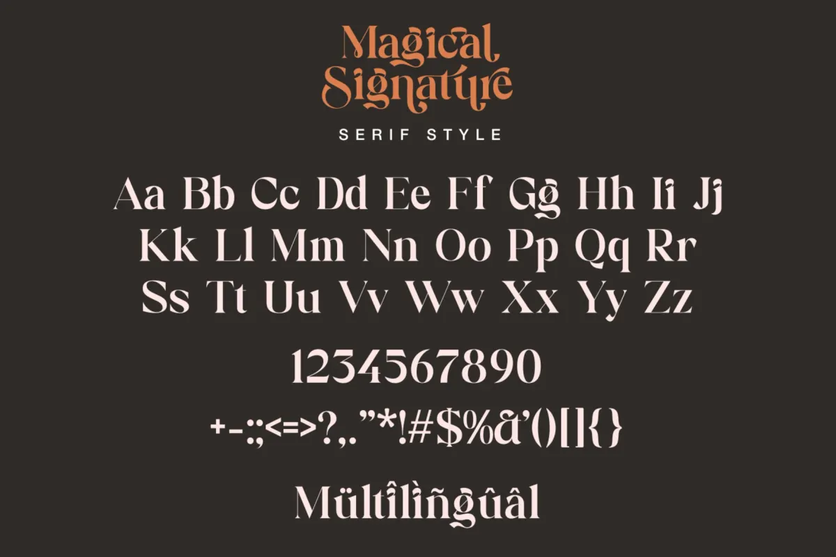 Magical Signature - Modern Luxury Font Duo