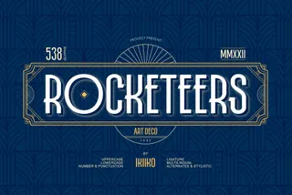Rocketeers — Art Deco Font