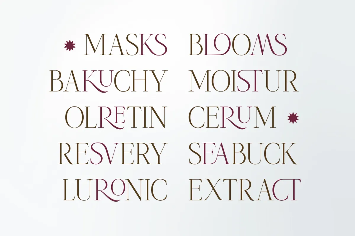 Rose & Asmora - Ligature Serif Font