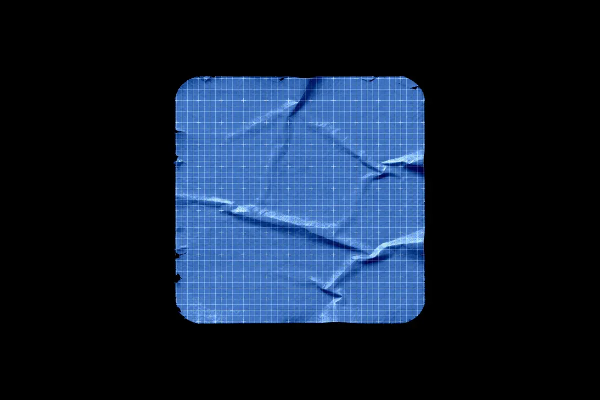 Glued & Worn Rectangle Sticker Mockup