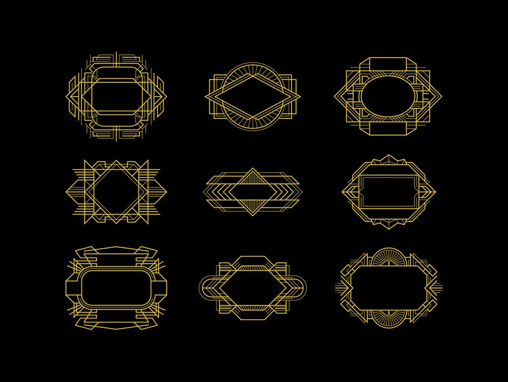 Art Deco Vintage Elements