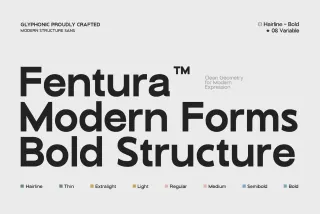 GC Fentura – Geometric Sans Serif Font