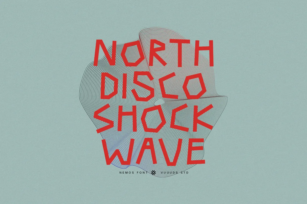 Nemos - Rough Display Font
