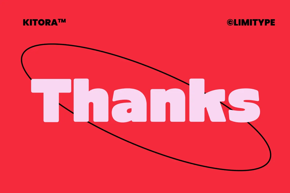 Kitora - Bold Rounded Display Font