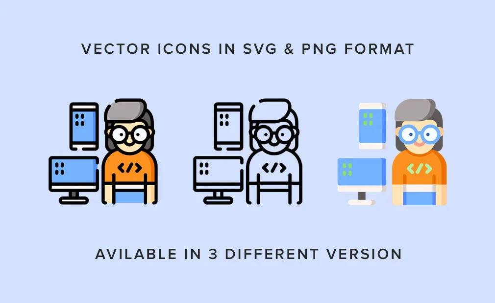 Jobs and Professions Icons Set