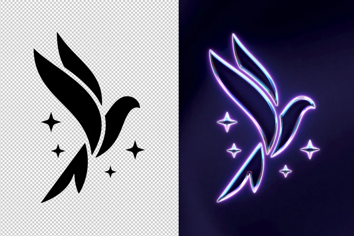 Shining Chrome Text & Logo Effect
