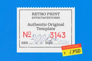 Retro Print Authentic Template