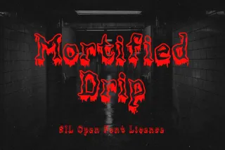 Mortified Drip Font