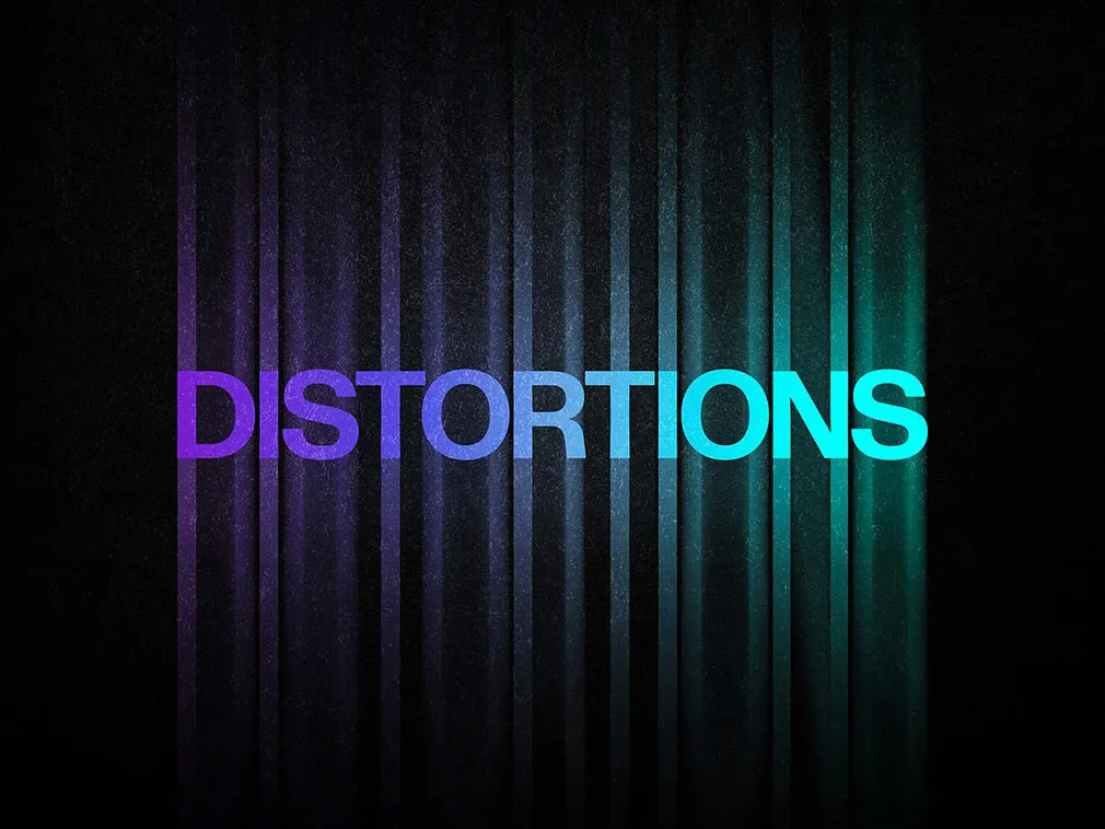 Color Distortion Text Effect