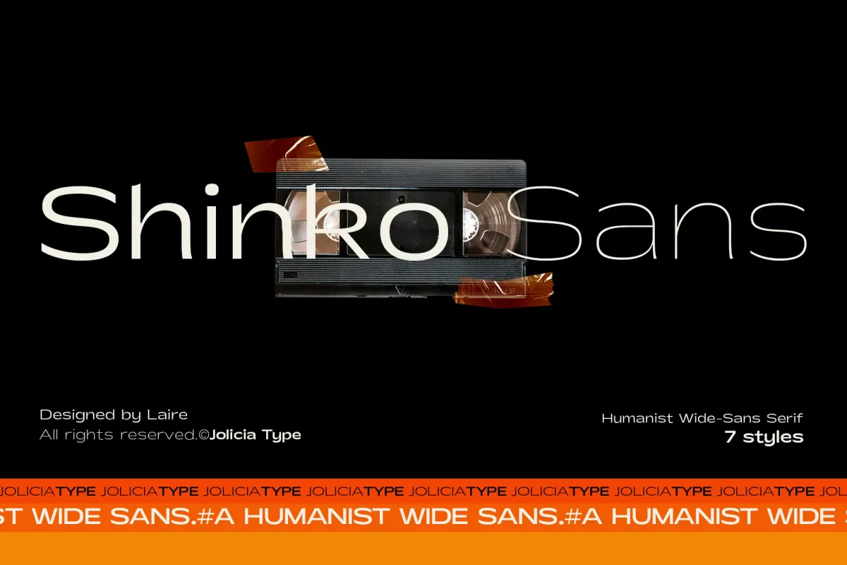 Shinko Sans - Humanist Wide Sans Serif Font
