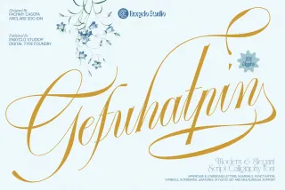 GEFUHATPIN — Elegant Calligraphy Font