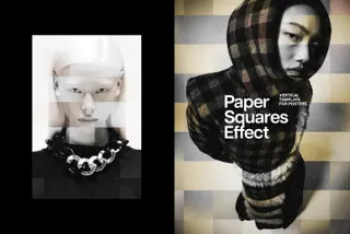 Paper Squares Photo Effect for Posters