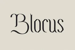 Blocus - Gothic Book Font