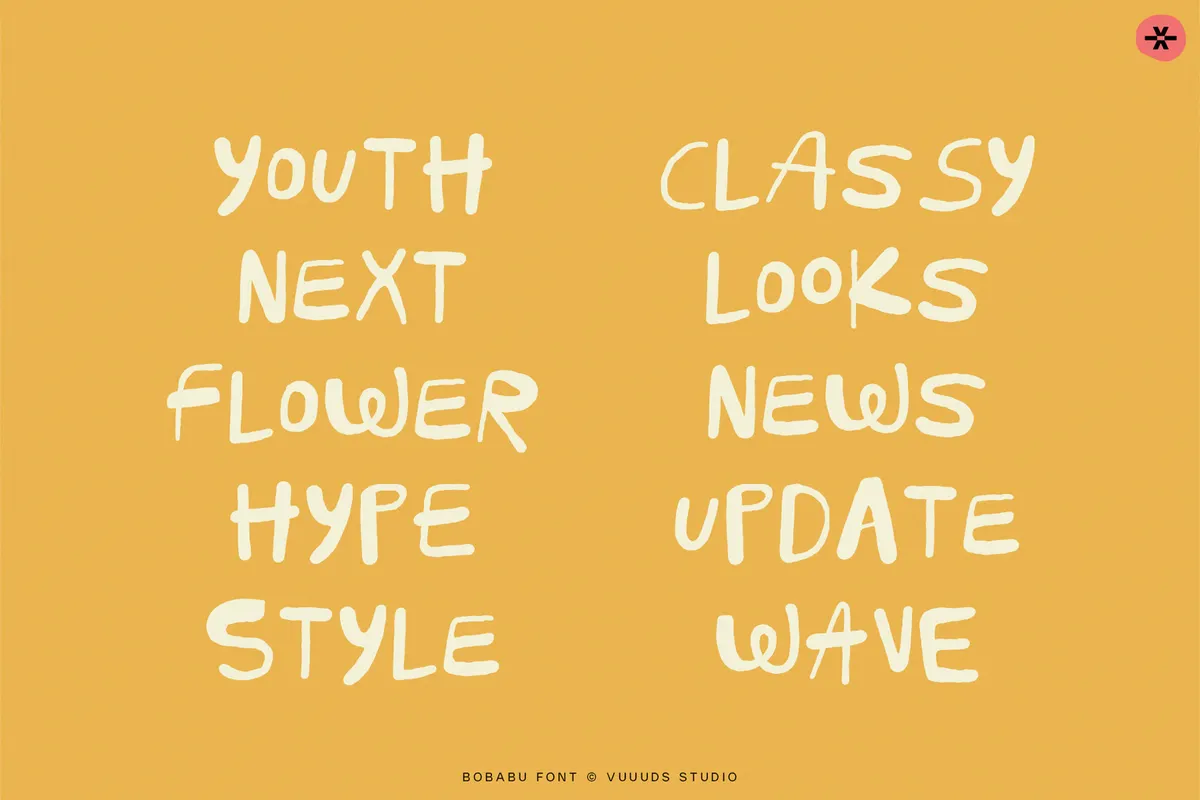 Bobabu - Playful Hand-Drawn Font