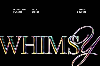 Iridescent Chrome Text Effect