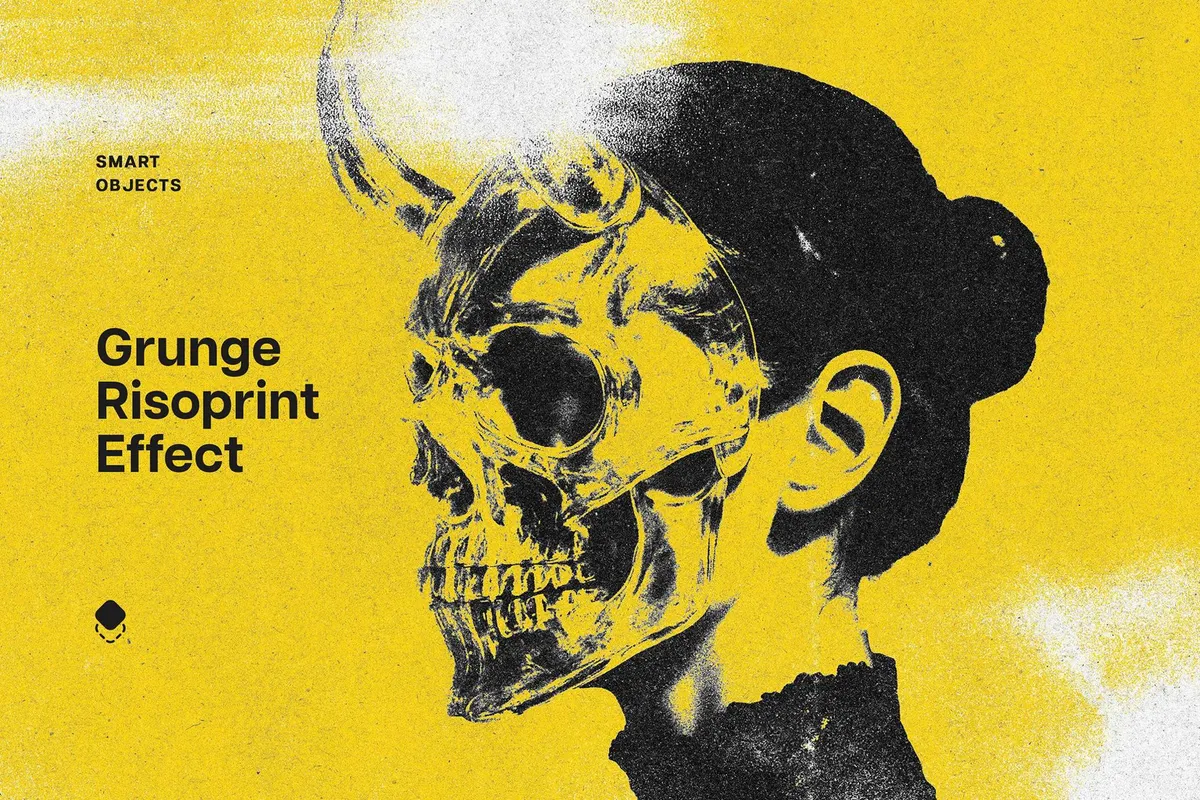 Grunge Risoprint Photo Effect