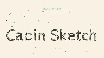 Cabin Sketch Font