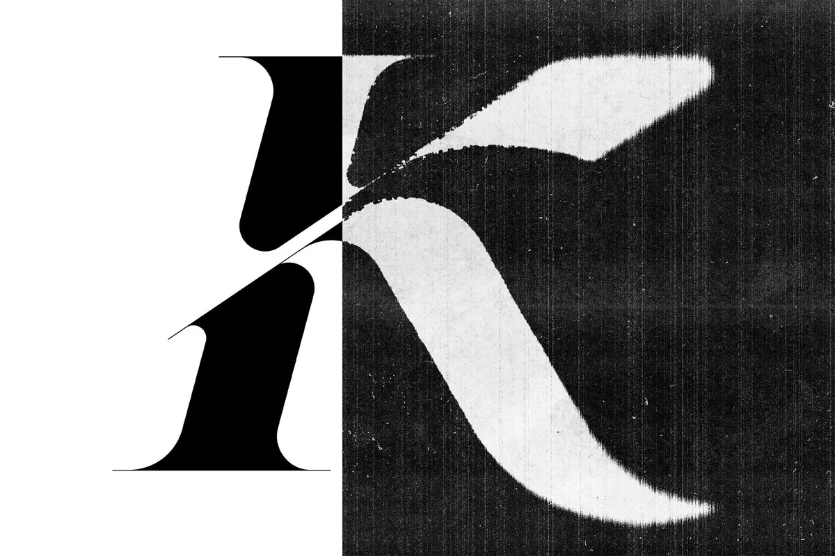 Inverted Blurred Scan Text Effect