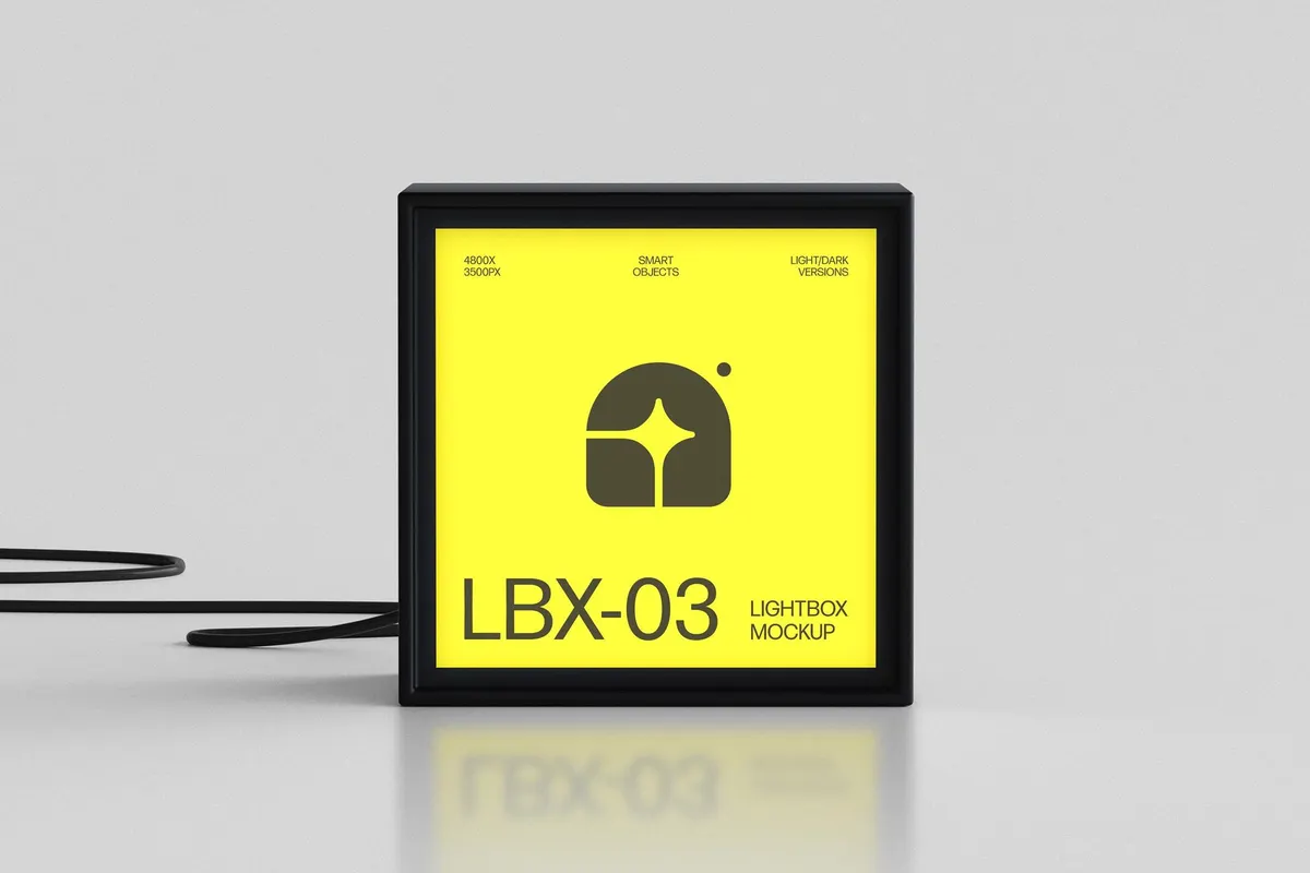 Original Lightbox Signage Mockup